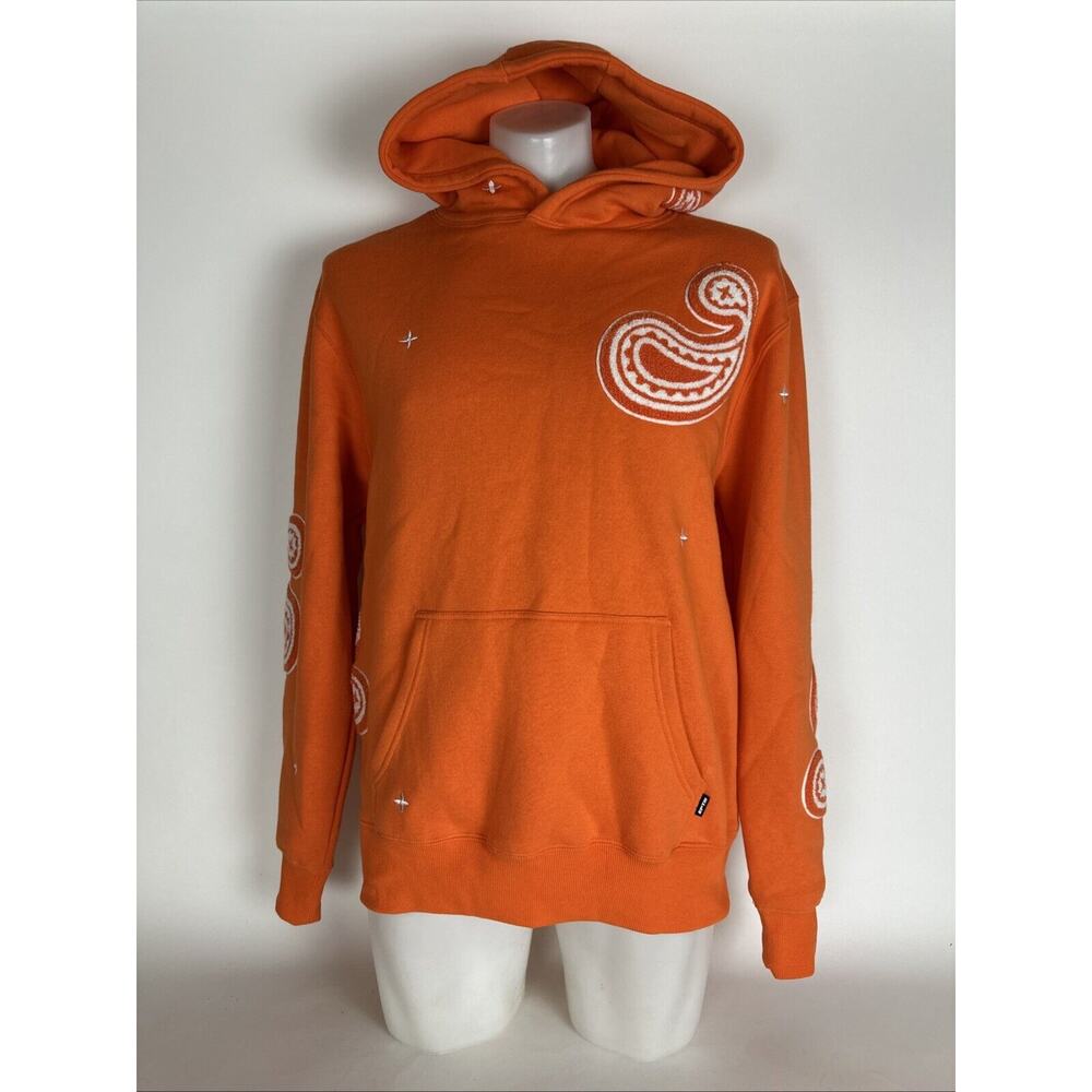 NEW EPTM PAISLEY HOODIE-ORANGE MENS SIZE MEDIUM